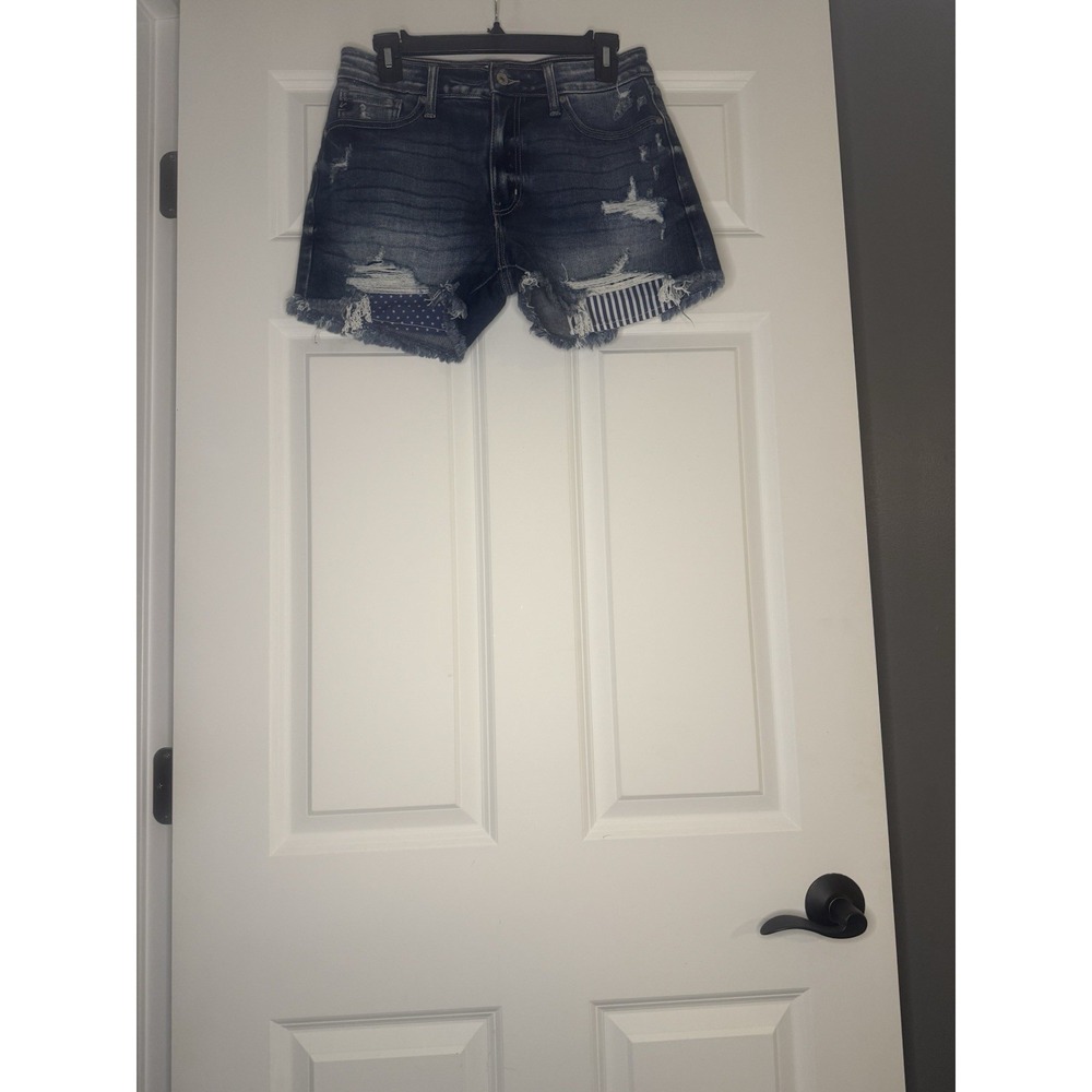 Kancan Fray Hem Denim Jean Shorts Size 28 Style 208300 W Stars And Stripes